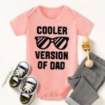 Funny Newborn Boys Girls Clothes Dad Letter Sunglasses Onesie Summer Casual Comfortable Crew Neck Baby Romper - Image 3
