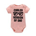 Funny Newborn Boys Girls Clothes Dad Letter Sunglasses Onesie Summer Casual Comfortable Crew Neck Baby Romper - Image 5