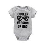 Funny Newborn Boys Girls Clothes Dad Letter Sunglasses Onesie Summer Casual Comfortable Crew Neck Baby Romper - Image 6