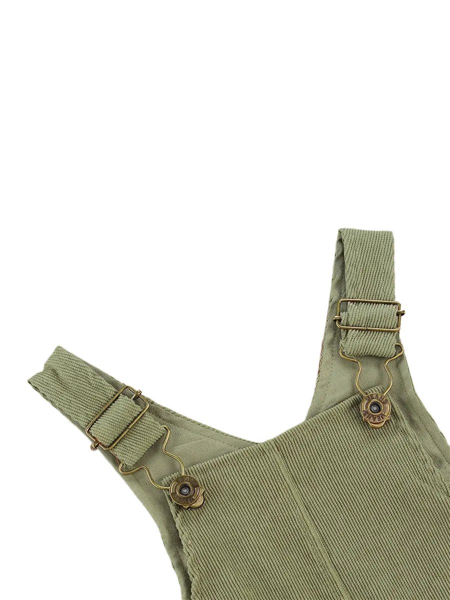 0-24months Unisex Baby Suspender Pants Jumpsuit With Buttons Fit Solid Color Overalls For Toddler Boys And Girls