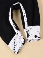 Halloween Newborn  Baby Boy Clothes Infant Baby Boy Romper Long-Sleeve Hooded Cotton Letter Print Nightmare Jumpsuit - Image 5