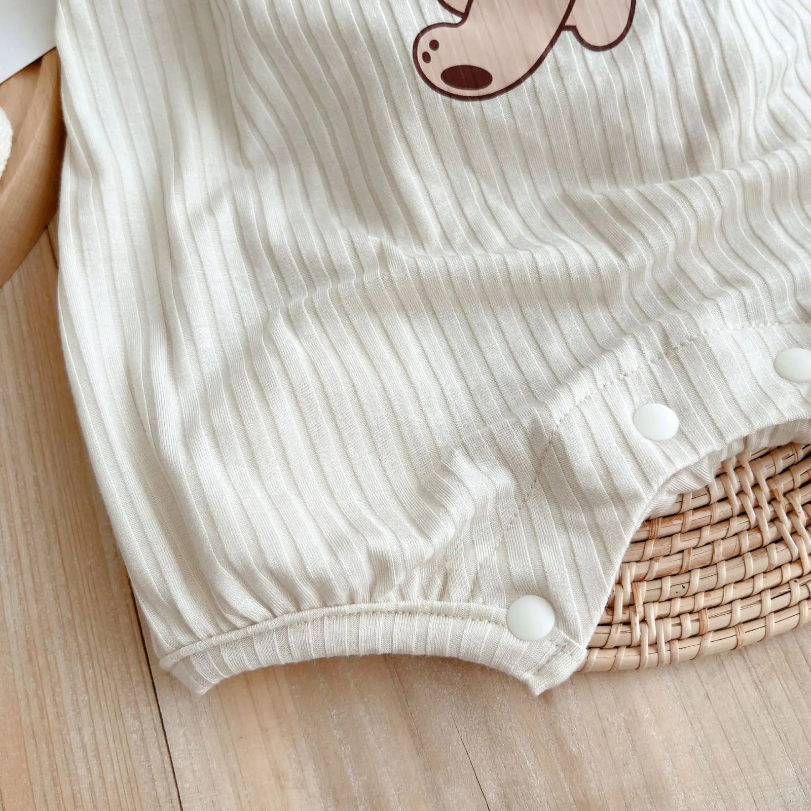Cute Cartoon Bear Sling Jumpsuit for Infants Toddlers - 90% Cotton, Thin, Breathable  Perfect  Summer Kids Baby Romper