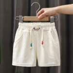 1pcs Summer Kids Shorts Boys Girls Solid Color Short Baby Solid Color Casual Pant Children Short Pant  Sport Clothing Outwear - Image 2